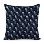 Glowing Jellyfish Pattern Print Pillow Cover