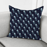 Glowing Jellyfish Pattern Print Pillow Cover