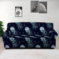 Glowing Jellyfish Pattern Print Sofa Cover