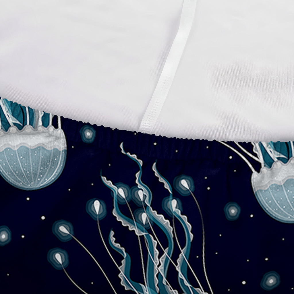 Glowing Jellyfish Pattern Print Sofa Cover