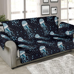 Glowing Jellyfish Pattern Print Sofa Protector