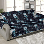 Glowing Jellyfish Pattern Print Sofa Protector