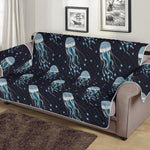 Glowing Jellyfish Pattern Print Sofa Protector