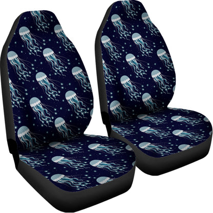 Glowing Jellyfish Pattern Print Universal Fit Car Seat Covers