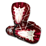 Goat Skull Pentagram Print Boxing Gloves