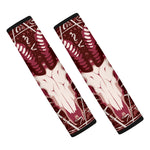 Goat Skull Pentagram Print Car Seat Belt Covers