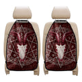 Goat Skull Pentagram Print Car Seat Organizers