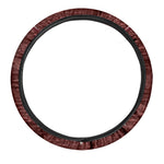 Goat Skull Pentagram Print Car Steering Wheel Cover