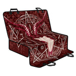 Goat Skull Pentagram Print Pet Car Back Seat Cover