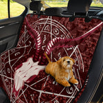 Goat Skull Pentagram Print Pet Car Back Seat Cover