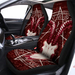 Goat Skull Pentagram Print Universal Fit Car Seat Covers