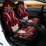 Goat Skull Pentagram Print Universal Fit Car Seat Covers