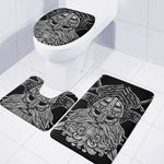 God Odin With Huginn And Muninn Print 3 Piece Bath Mat Set