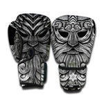 God Odin With Huginn And Muninn Print Boxing Gloves