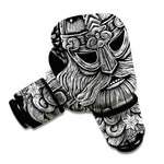 God Odin With Huginn And Muninn Print Boxing Gloves