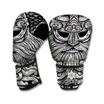 God Odin With Huginn And Muninn Print Boxing Gloves