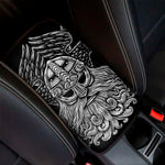 God Odin With Huginn And Muninn Print Car Center Console Cover