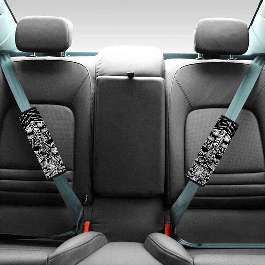 God Odin With Huginn And Muninn Print Car Seat Belt Covers