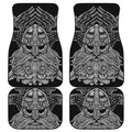 God Odin With Huginn And Muninn Print Front and Back Car Floor Mats