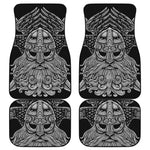God Odin With Huginn And Muninn Print Front and Back Car Floor Mats