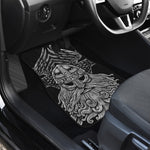God Odin With Huginn And Muninn Print Front and Back Car Floor Mats