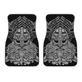 God Odin With Huginn And Muninn Print Front Car Floor Mats