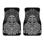 God Odin With Huginn And Muninn Print Front Car Floor Mats