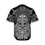 God Odin With Huginn And Muninn Print Men's Baseball Jersey