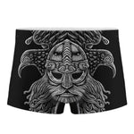 God Odin With Huginn And Muninn Print Men's Boxer Briefs