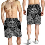 God Odin With Huginn And Muninn Print Men's Shorts