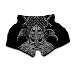 God Odin With Huginn And Muninn Print Muay Thai Boxing Shorts