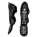 God Odin With Huginn And Muninn Print Muay Thai Shin Guard