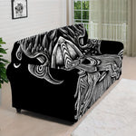God Odin With Huginn And Muninn Print Sofa Cover