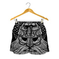 God Odin With Huginn And Muninn Print Women's Shorts