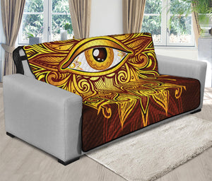 Gold All Seeing Eye Print Futon Protector