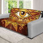 Gold All Seeing Eye Print Futon Protector