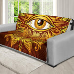 Gold All Seeing Eye Print Futon Protector