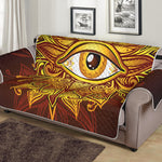 Gold All Seeing Eye Print Sofa Protector