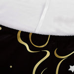 Gold And Black Aquarius Sign Print Sofa Cover