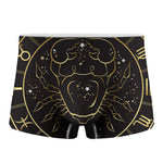 Gold And Black Cancer Sign Print Men's Boxer Briefs
