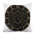Gold And Black Cancer Sign Print Pillow Cover