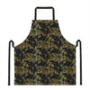 Gold And Black Japanese Bamboo Print Apron