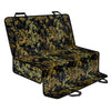 Gold And Black Japanese Bamboo Print Pet Car Back Seat Cover