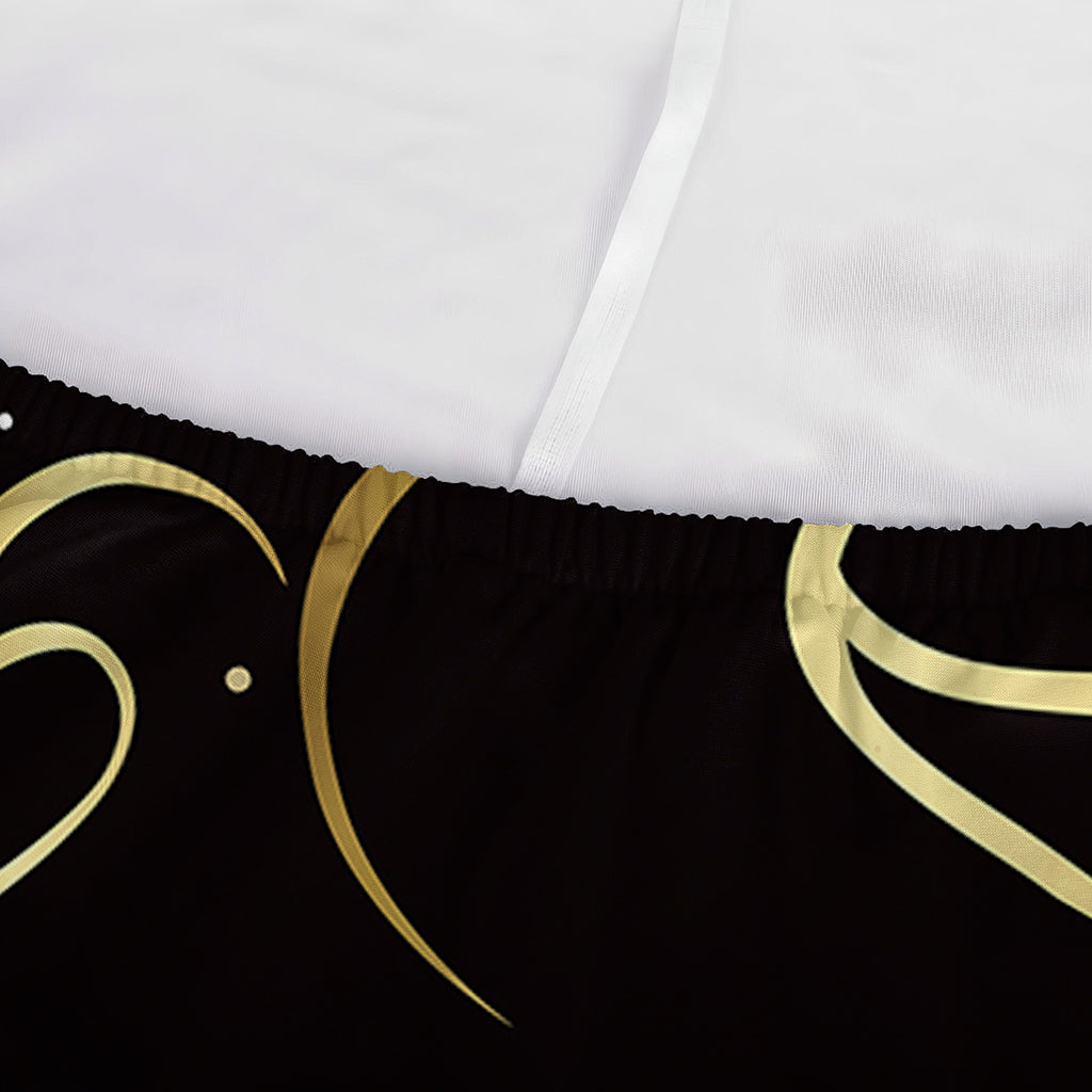 Gold And Black Leo Sign Print Sofa Cover