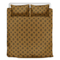 Gold And Black Orthodox Pattern Print Duvet Cover Bedding Set