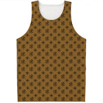 Gold And Black Orthodox Pattern Print Men's Tank Top