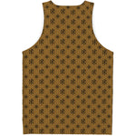 Gold And Black Orthodox Pattern Print Men's Tank Top