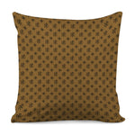 Gold And Black Orthodox Pattern Print Pillow Cover