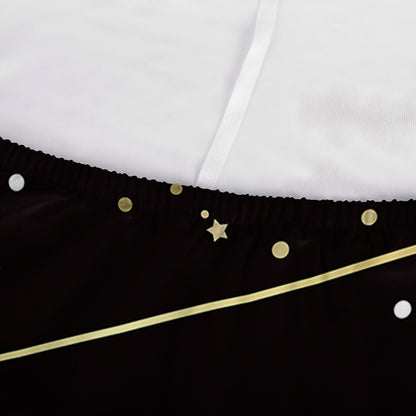 Gold And Black Sagittarius Sign Print Sofa Cover