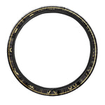 Gold And Black Scorpio Sign Print Car Steering Wheel Cover